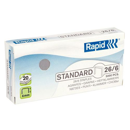 Häftklamrar Rapid flera storlekar, 5000 st