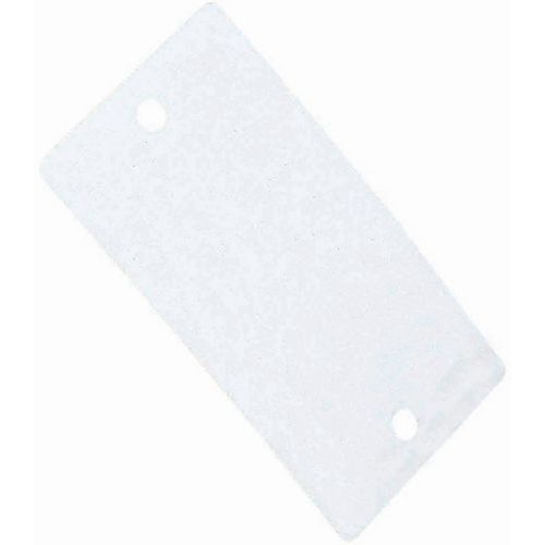 Plastetikett 2 hål 120 x 70 mm - BBA Emballages