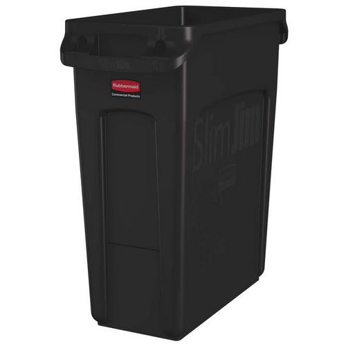 Slim Jim-behållare med ventilation - Brun - 60L - Rubbermaid Slim Jim-behållare med ventilation - Brun - 60L - Rubbermaid