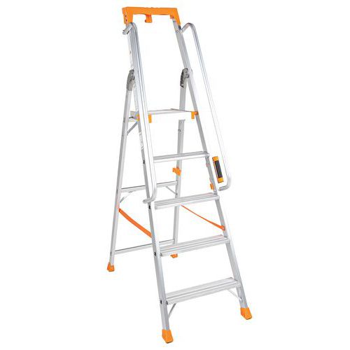 Arbetsstege i aluminium med ramp - Manutan Expert