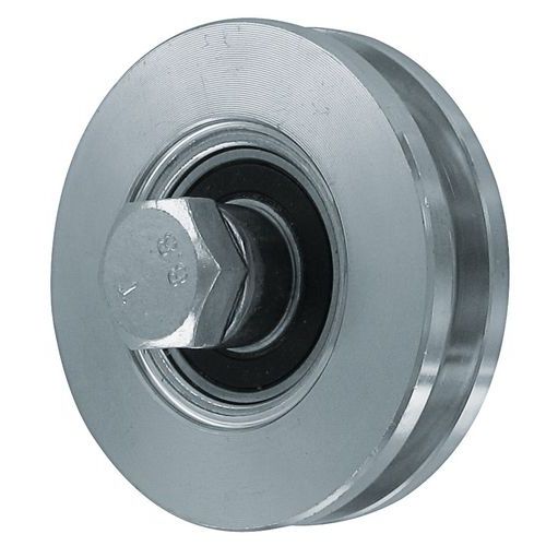 Hjul av förzinkat stål med rektangulärt spår – lastkapacitet 150 till 425 kg