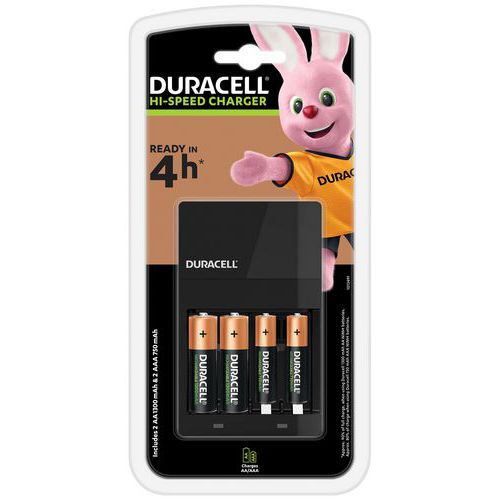 Laddare CEF14 för 2 AA och 2 AAA-batterier - Duracell Laddare CEF14 för 2 AA och 2 AAA-batterier - Duracell