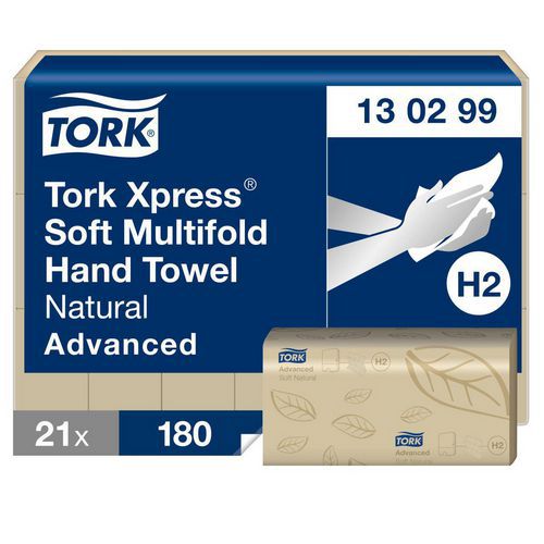 Multifold-handdukar mjuka - 2 lager - H2 Advanced - Tork Multifold-handdukar mjuka - 2 lager - H2 Advanced - Tork