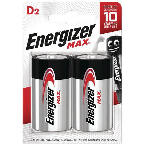 Max D-batterier – förpackning med 2 st – Energizer