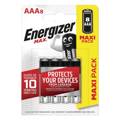 Max AAA-batterier – förpackning med 8 st – Energizer