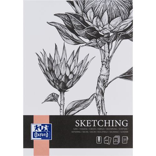 Skissblock Sketching Art baksida A4 50s 120g - Oxford Skissblock Sketching Art baksida A4 50s 120g - Oxford