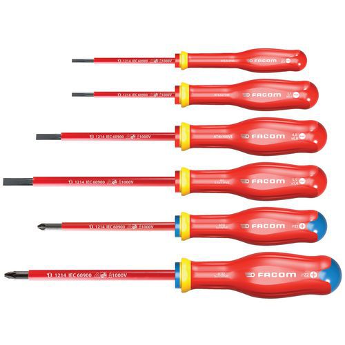 Skruvmejselsats 6 delar Protwist® 1000V - Facom Skruvmejselsats 6 delar Protwist® 1000V - Facom