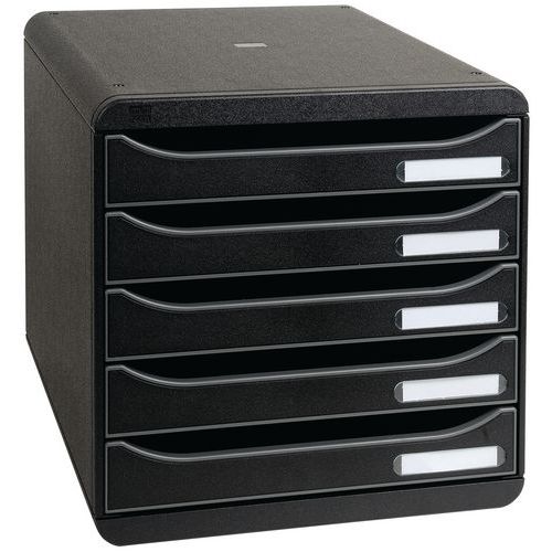 Big Box Plus arkiveringsenhet – svart – 5 lådor – Exacompta