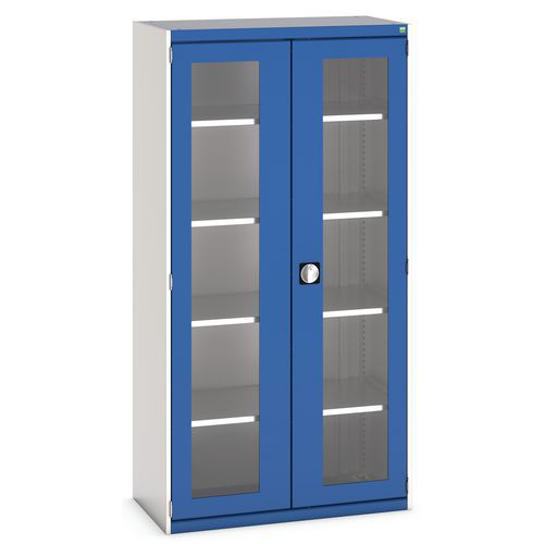 Skåp kraftigt med transparanta dörrar Cubio 1050x525x1200 mm – Bott