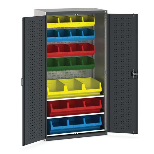 Skåp med 25 backar 1050x650x2000 mm – Bott