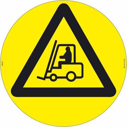 Varningsskylt: Varning truck
