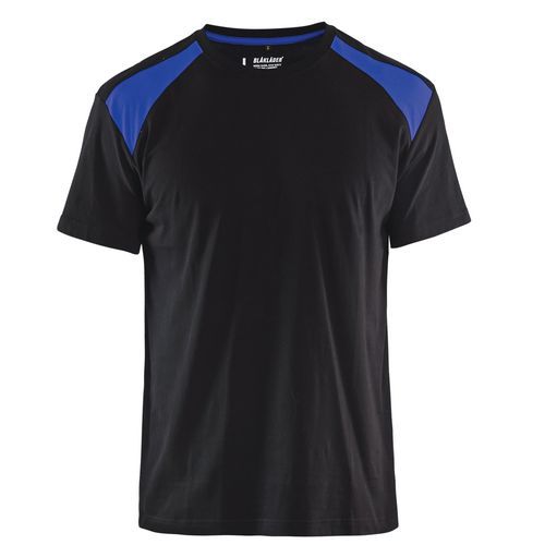 T-shirt Svart/Kornblå