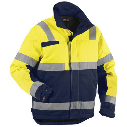 Varseljacka vinter Varselgul/Marinblå