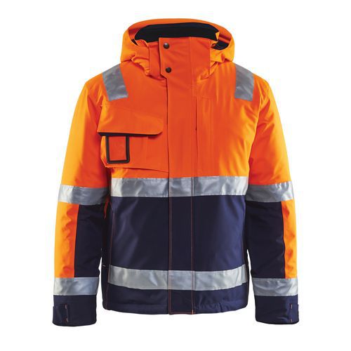 Varseljacka Vinter Varselorange/Marinblå