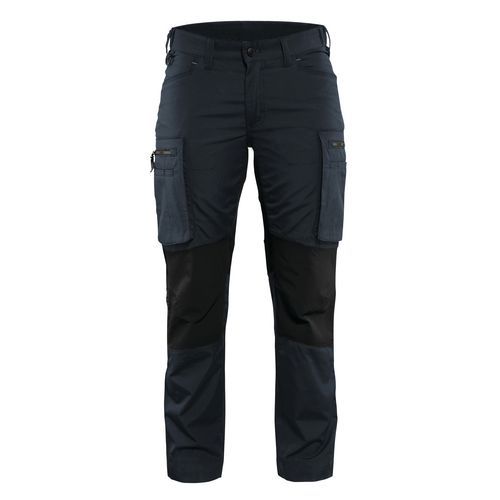 Servicebyxa med stretch dam Mörk marinblå/Svart - Blåkläder