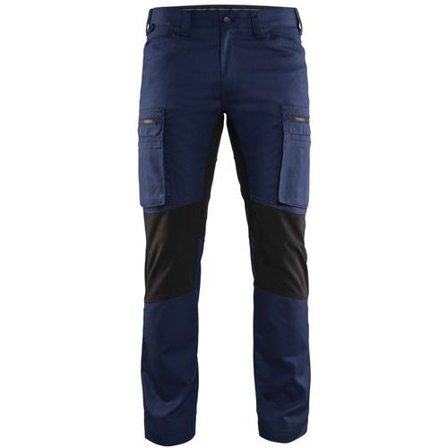 Servicebyxa med stretch Marinblå/Svart - Blåkläder