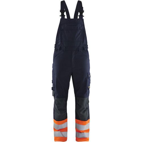 Hängselbyxa Multinorm Inherent Marinblå/Varselorange