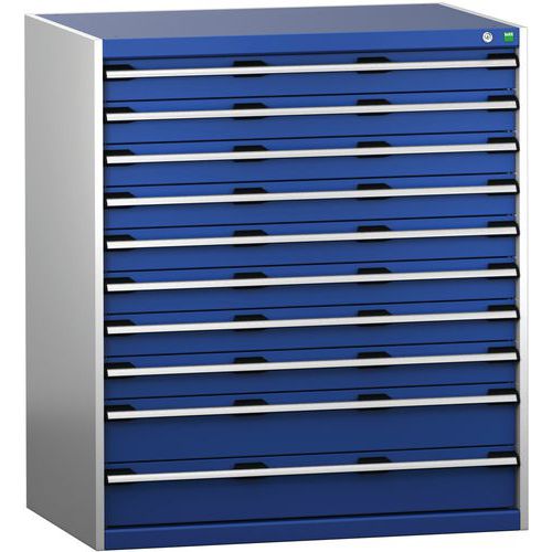 Skåp med lådor SL-10712-10.2 med 10 lådor för tung last
