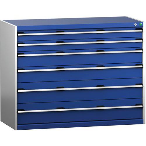 Skåp med lådor SL-13610-6.2 med 6 lådor för tung last – Bott