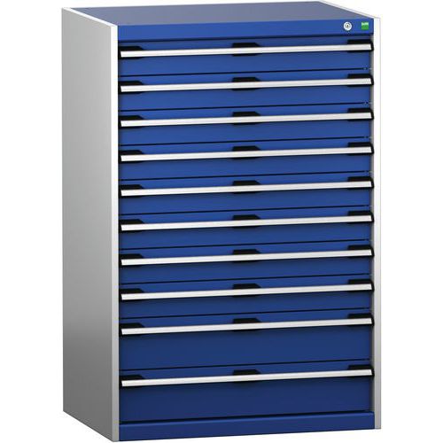 Skåp med 9 lådor SL-8616-9.2 för tung last – Bott