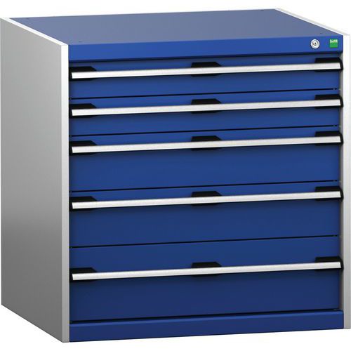 Skåp med lådor SL-878-5.2 med 5 lådor för tung last – Bott