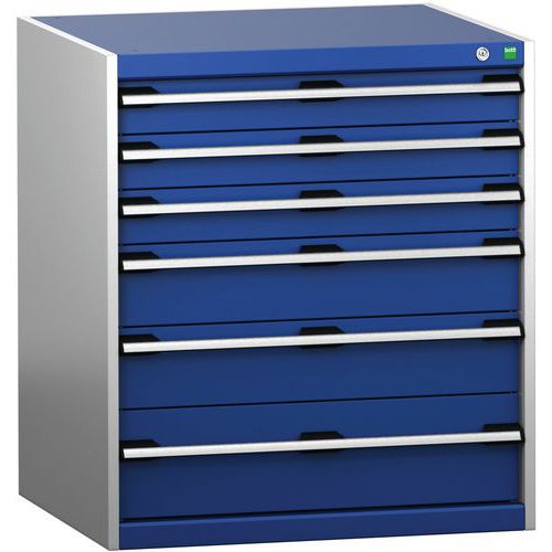 Skåp med lådor SL-879-6.4 med 6 lådor för tung last – Bott