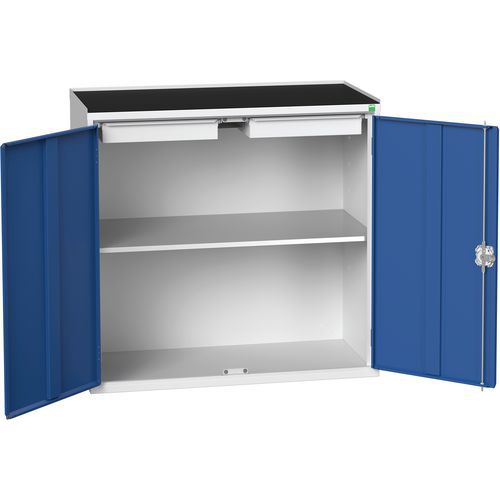 Skåp Verso med ekodörrar 1050x550x1015, 1 hylla, 2 lådor – Bott