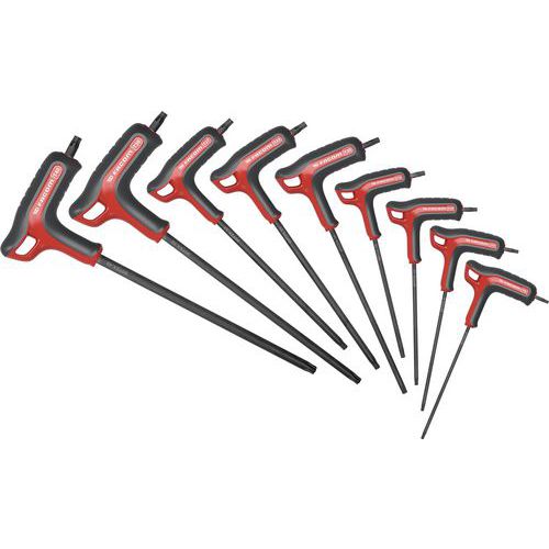 Set med 9 P-formade Torx-insexnycklar - Facom