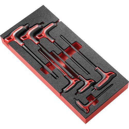 Set med 7 P-formade insexnycklar - Facom