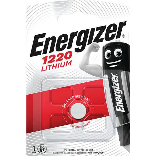 Multifunktions litiumbatteri för miniräknare, klockor o.s.v. – CR1220 – Energizer