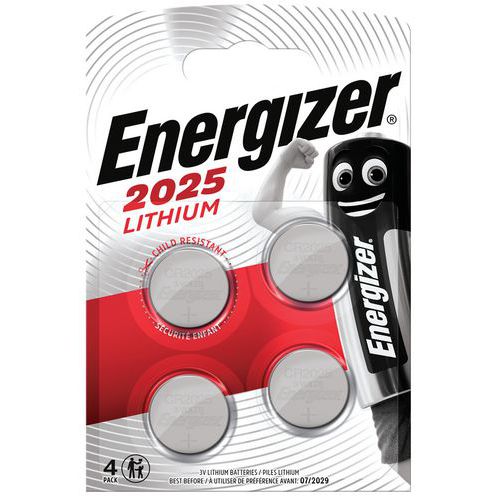 CR 2025 litiumbatteri knappcell – förpackning med 4 st – Energizer
