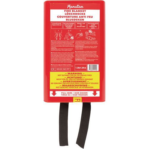 Brandfilt i plastfodral - Manutan Expert