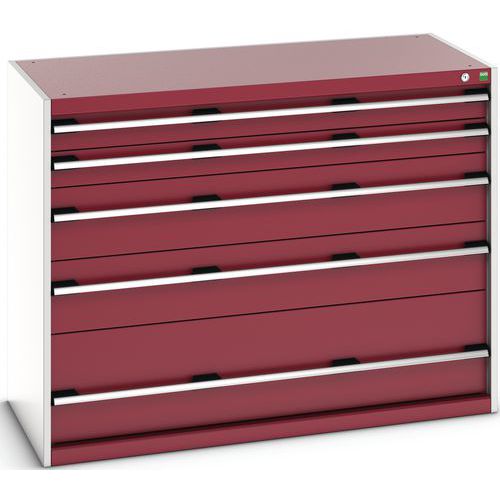Skåp med lådor SL-13610-5.4 med 5 lådor för tung last – Bott
