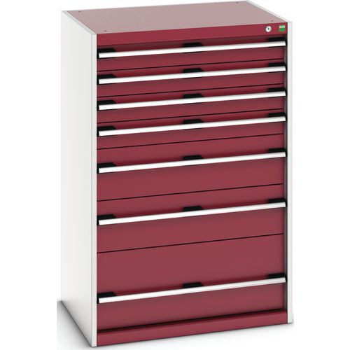 Skåp med 7 lådor SL-8612-7.2 för tung last – Bott