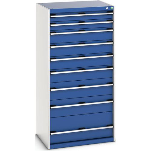Skåp med 9 lådor SL-8616-9.2 för tung last – Bott