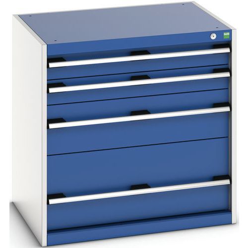 Skåp med lådor Cubio – 800x800x650 mm – Bott