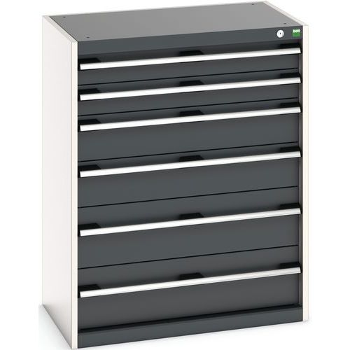 Skåp Cubio med perforerade dörrar – höjd 1600 mm – Bott