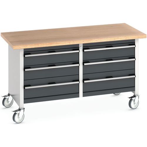 Arbetsbänk mobil monoblock med lådor – Bott