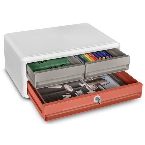 Förvaringsmodul MoovUp 9-021S, vit sand terrakotta - CEP