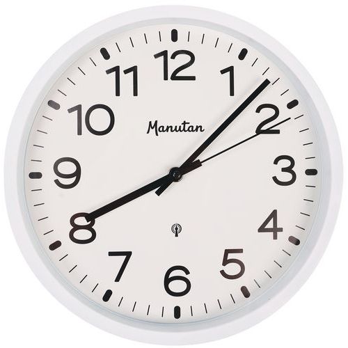Radiostyrd analog väggklocka Ø 30 cm - Manutan Expert