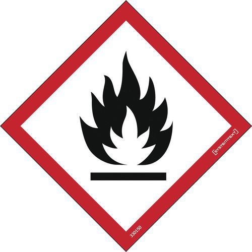 Varningsdekal - Brandfarliga ämnen