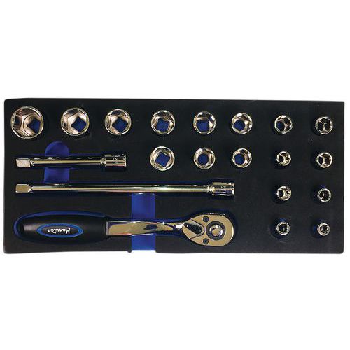 1/3-modul med 20x 1/2-verktyg - Manutan