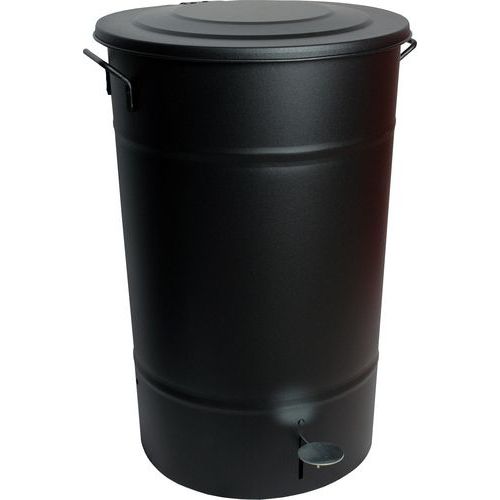Avfallstunna Greger med lock, 30-160 liter