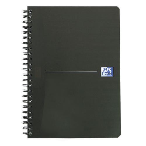 Smart Black linjerad svart anteckningsbok, 148x210, 180 s, 90 g – Oxford