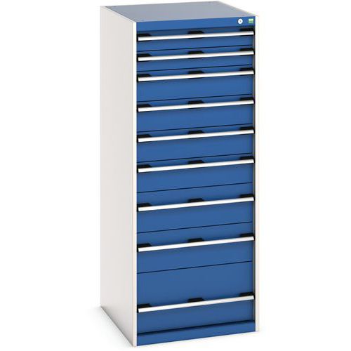 Skåp med 9 lådor Cubio 650x750x1600 mm – Bott