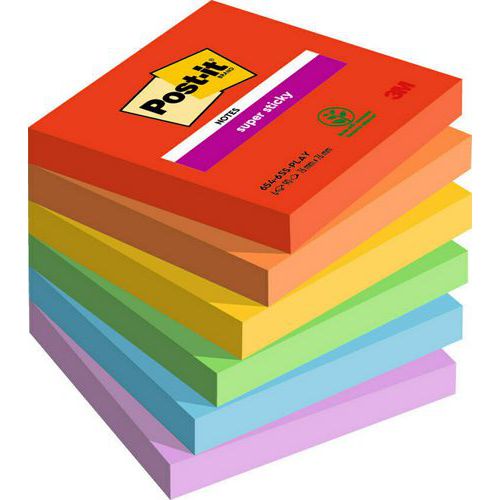 Post-it Super Sticky-lapp – Playful