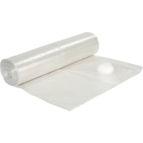 Transparent sopsäck av återvunnen polyeten, 125 liter, 60my Transparent sopsäck av återvunnen polyeten, 125 liter, 60my