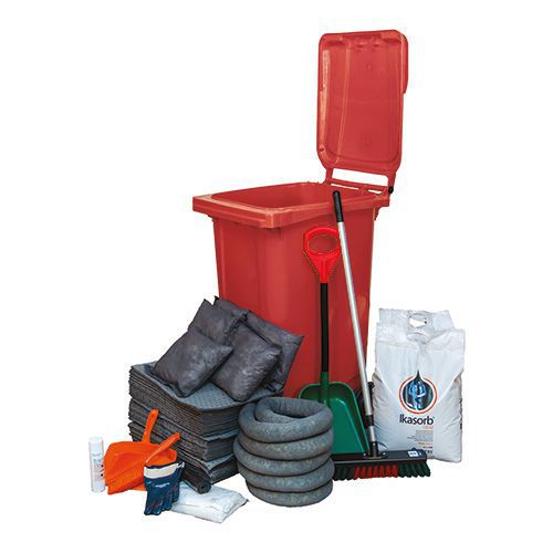 Spillkit 260 liter, Universal, Mobil, Röd - Ikasorb Spillkit 260 liter, Universal, Mobil, Röd - Ikasorb