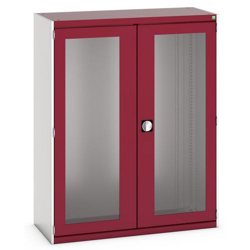 Skåp Cubio 2 transparenta dörrar H1600mm - Bott