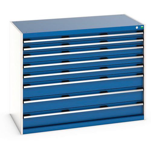 Skåp med 8 lådor för tung last 1300x650x1000mm - Bott